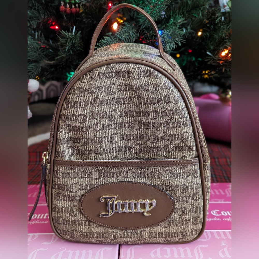 NWOT Juicy Couture Chestnut Chino Backpack Purse